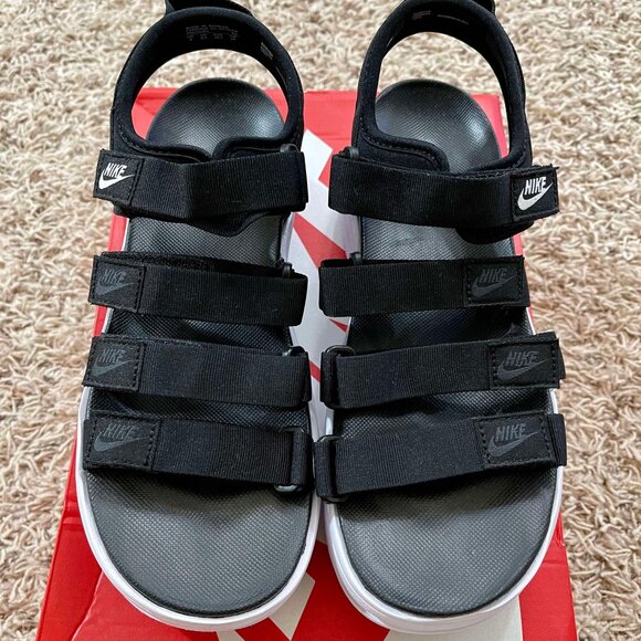 Nike Women’s Icon Classic Sandals Shoes Black White DH0224-001, Size 9 (New) - Picture 4 of 14